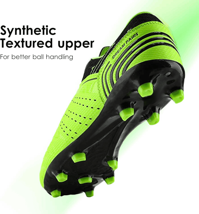 Mens Sport Flexible Athletic Lace up Light Weight Outdoor Cleats Football Soccer Shoes - Image 2
