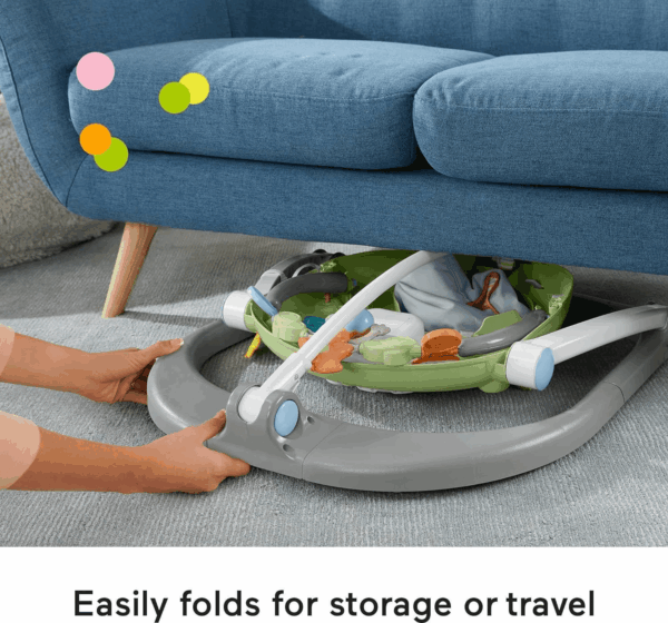 Baby Bouncer Spacesaver Jumperoo Activity Center with Lights Sounds and Folding Frame, Sweet Snugapuppy - Image 6