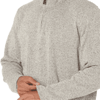 Men'S Long Sleeve Fleece Quarter-Zip Sweater - Image 3