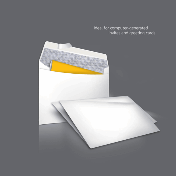 6 3/4 Security Tinted Envelopes with Peel and Seal, 100-Pack, White - Image 3
