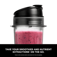 Fit Compact Personal Blender, Portable Blender For-Smoothies, Shakes, Food Prep, and Frozen Blending, 700-Watt Base, (2) 16-Oz. Cups and Spout Lids, Black QB3001SS - Image 5