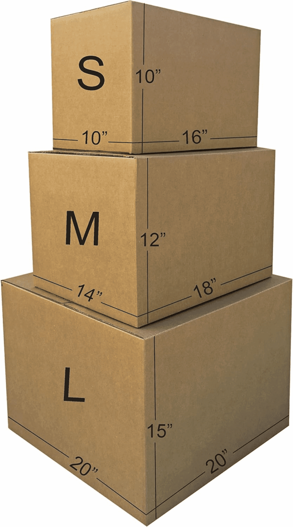 Cardboard Moving Boxes in Small, Medium and Large Sizes (Assorted), Pack of 30, Brown - Image 4