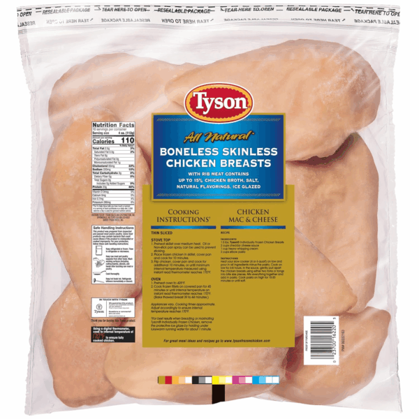 Boneless Skinless Chicken Breasts, 2.5 Lb. (Frozen) - Image 2