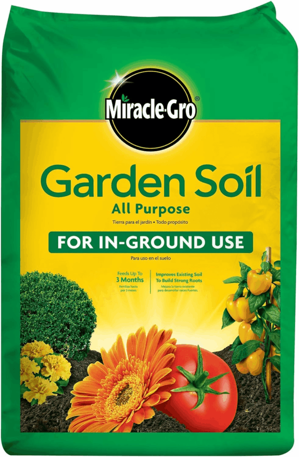 Garden Soil All Purpose, for In-Ground Use, Feeds up to 3 Months, Amends Vegetable, Flower and Plant Beds, 1 Cu. Ft.