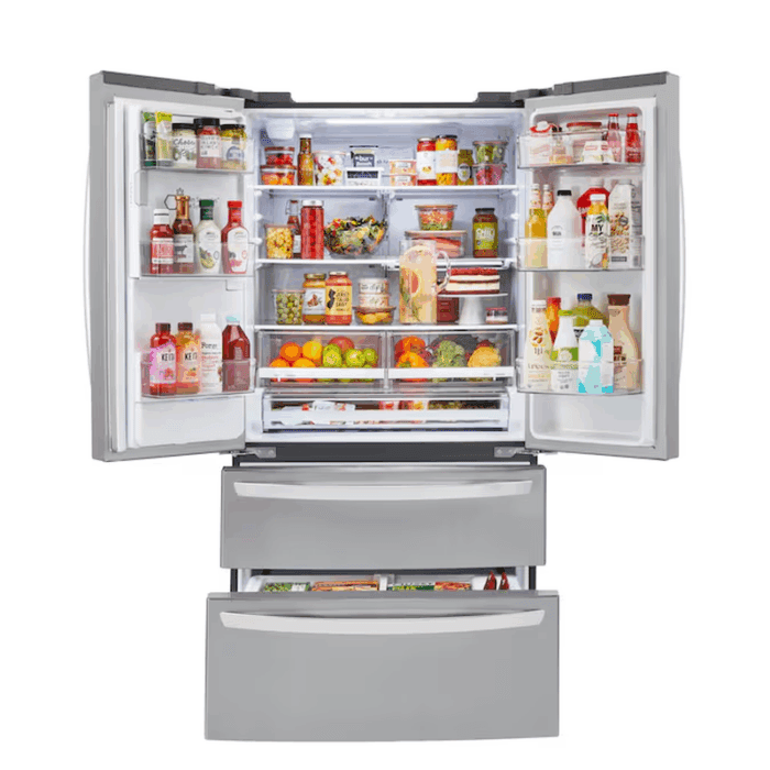 Standard-Depth Craft Ice Smart Wifi Enabled 27.8-Cu Ft 4 -Door Smart Compatible French Door Refrigerator with Dual Ice Maker with Water and Ice Dispenser ( Printproof Stainless Steel ) ENERGY STAR Certified - Image 2