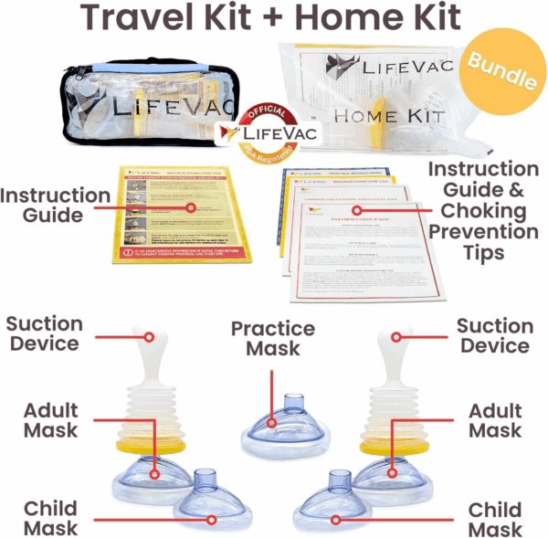 Home & Blue Travel Kit Combo - Portable Suction Rescue Device, First Aid Kit for Kids and Adults, Portable Airway Suction Device for Children and Adults - Image 2