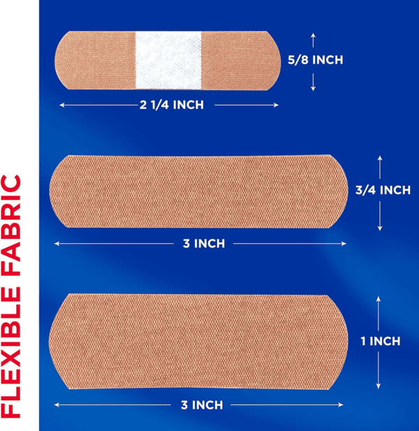 Brand Flexible Fabric Adhesive Bandages for Comfortable Flexible Protection, Twin Pack, 2 X 100 Ct - Image 7