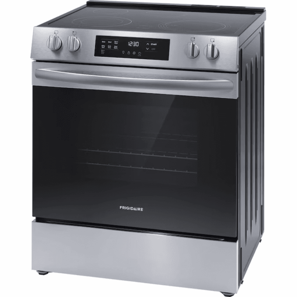 30-In Glass Top 5 Burners 5.3-Cu Ft Slide-In Electric Range Stainless Steel ) - Image 6