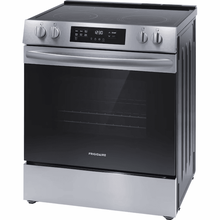30-In Glass Top 5 Burners 5.3-Cu Ft Slide-In Electric Range Stainless Steel ) - Image 6