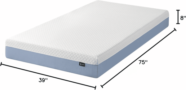 8 Inch Cooling Essential Memory Foam Mattress [New Version], Twin, Fiberglass Free, Medium Feel, Cooling Airflow Memory Foam, Certified Safe Foams & Fabric, Mattress in a Box - Image 2