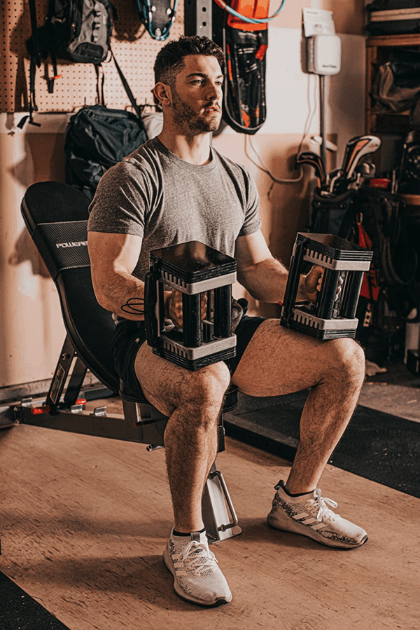 Elite EXP Adjustable Dumbbells, Sold in Pairs, Stage 1, 5-50 Lb. Dumbbells, Durable Steel Build, Innovative Workout Equipment, All-In-One Dumbbells, Expandable with Expansion Kits - Image 7