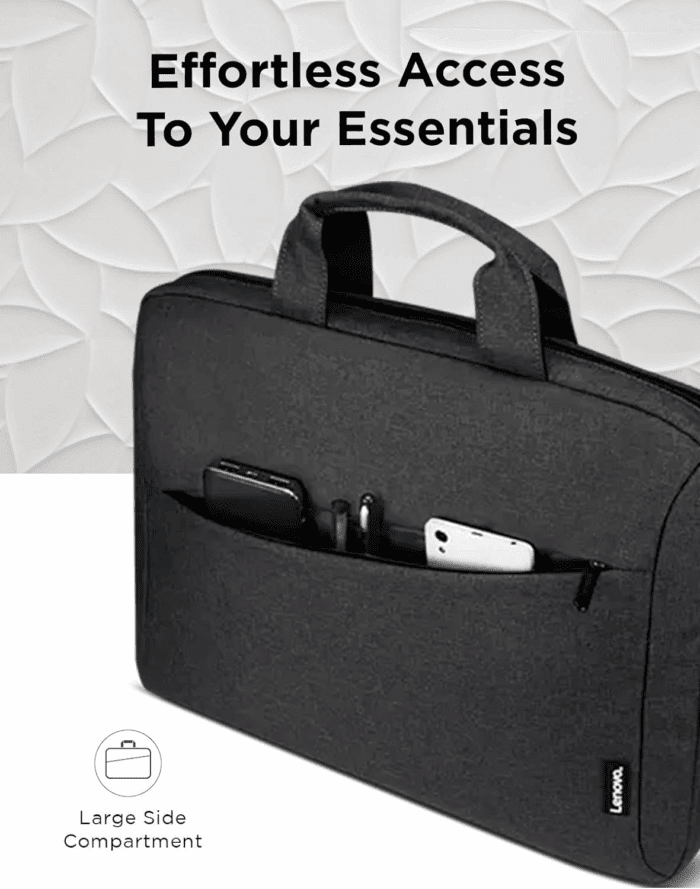 Laptop Bag T210, Messenger Shoulder Bag for Laptop or Tablet, Sleek, Durable & Water-Repellent Fabric - Image 4