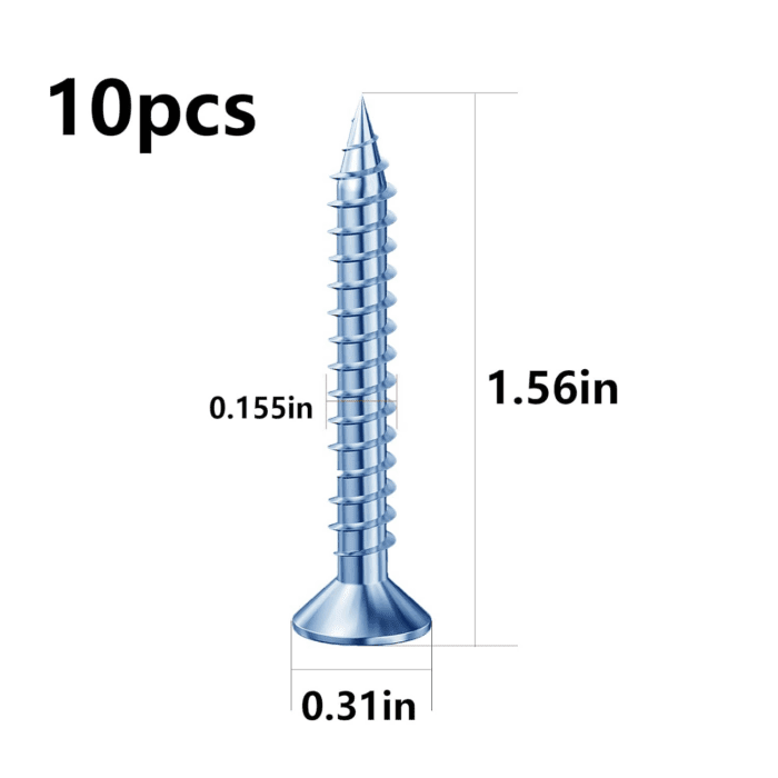 (274 Pcs) Plastic Drywall Wall Anchors Kit with Screws， Concrete Screw Kit Wall Anchor Set Suitable for Brick and Cement Walls - Image 9