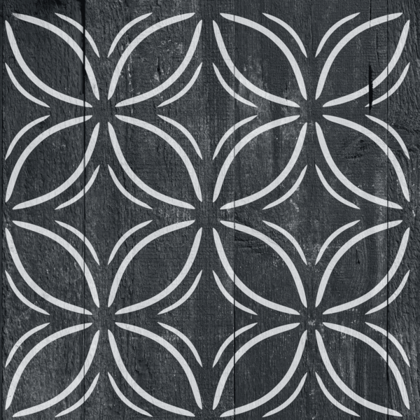 2 Pcs 12" X 12" Tile Stencil Painting Stencil for Walls and Floors - Reusable - Stencils for Painting - Stencil for Home Decor (Design-6)