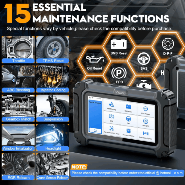D5S OBD2 Scanner - 2025 Code Reader for Cars & Trucks with 15 Reset Functions, Crank Sensor Relearn, FCA Autoauth, CAN FD for GM, Engine ABS SRS Transmission Car Diagnostic Tool - Image 3