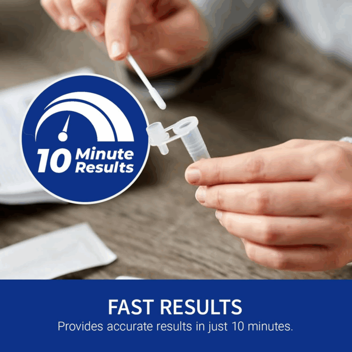 Tyfast 10 Mins Flu A/B & Covid 19 Multiplex Rapid Test, Results in 10 Minutes—Precision Skip the 15 Wait, FDA Authorized, at Home 3 in 1 Combo Kit, 5 Tests, Use-Friendly & No Discomfort - Image 4