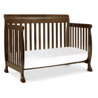 Kalani 4-In-1 Convertible Baby Crib with Wooden Toddler Bed, Daybed & Full-Size Bed Conversion - Easy to Assemble & GREENGUARD Gold Certified - 4 Adjustable Mattress Heights - Espresso - Image 8