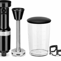 9-Speed Digital Hand Mixer with Turbo Beater II Accessories and Pro Whisk - Onyx Black & Variable Speed Corded Hand Blender KHBV53, Onyx Black - Image 7