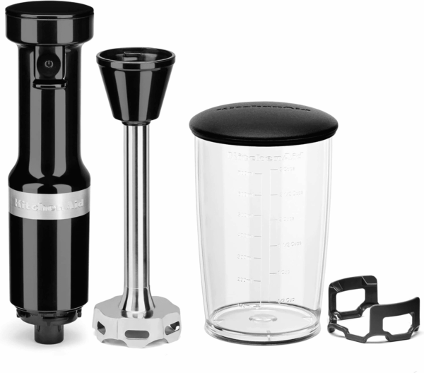 9-Speed Digital Hand Mixer with Turbo Beater II Accessories and Pro Whisk - Onyx Black & Variable Speed Corded Hand Blender KHBV53, Onyx Black - Image 7