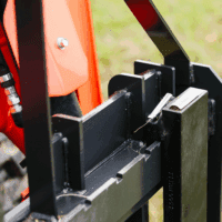 Standard Series Pallet Fork Frame, 48" Pallet Fork Blades, Quick Tach Connection for Skid Steers, Tractors, Rated 4,000 LB, Conus 2 Hay Spear Sleeves Included, 2" Receiver Hitch - Image 5