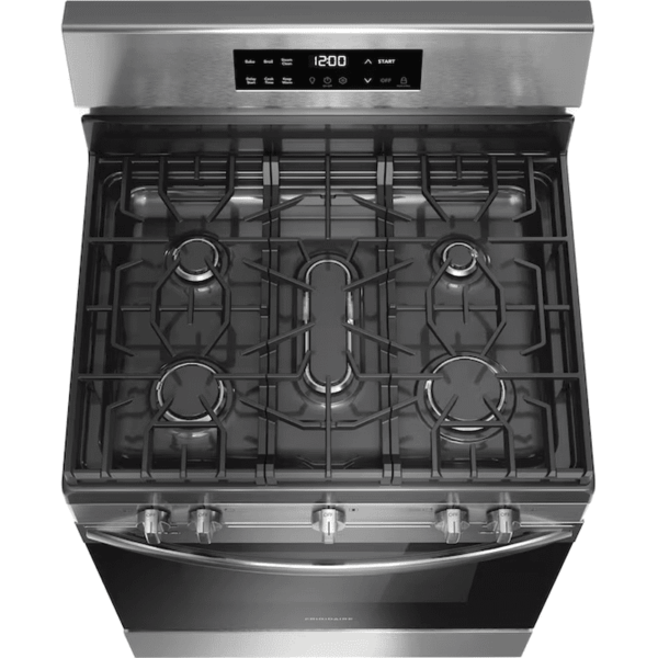 30-In 5 Burners 5.1-Cu Ft Freestanding Natural Gas Range ( Fingerprint Resistant Stainless Steel ) - Image 4