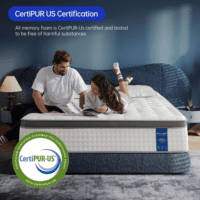 Quueen Size Mattress,14 Inch Queen Mattress in a Box,Superior Hybrid Mattress with Gel Memory Foam or Lumbar Support ,100 Night Trial,Maximum Support,Pressure Relief,Zoned Support Spring, Medium Firm - Image 2