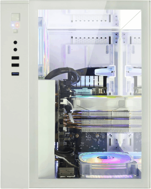 Gaming Desktop Intel Core I5-12400F 6 Core 2.5Ghz PC Computer, RTX 4060 8G, 32G DDR4 RAM, 1TB NVME SSD, Prebuilt Gaming PC Tower Computer for Home and Office (White) - Image 6