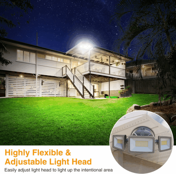 60W LED Security Light, 6000LM Brightness Outdoor Flood Light Fixture Switch Controlled, IP65 Waterproof, 6500K White Wall Mount Exterior Security Floodlight for Eave, Yard, Garage, Porch - Image 5