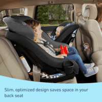 Contender Slim Convertible Car Seat, West Point, Space-Saving Design, Lightweight and Compact - Image 2