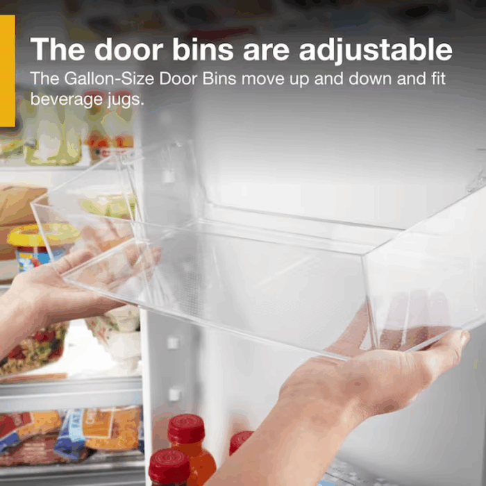 in Door Can Caddy 21.4-Cu Ft Side-By-Side Refrigerator with Ice Maker ,Water and Ice Dispenser ( Fingerprint Resistant Stainless Steel ) - Image 10