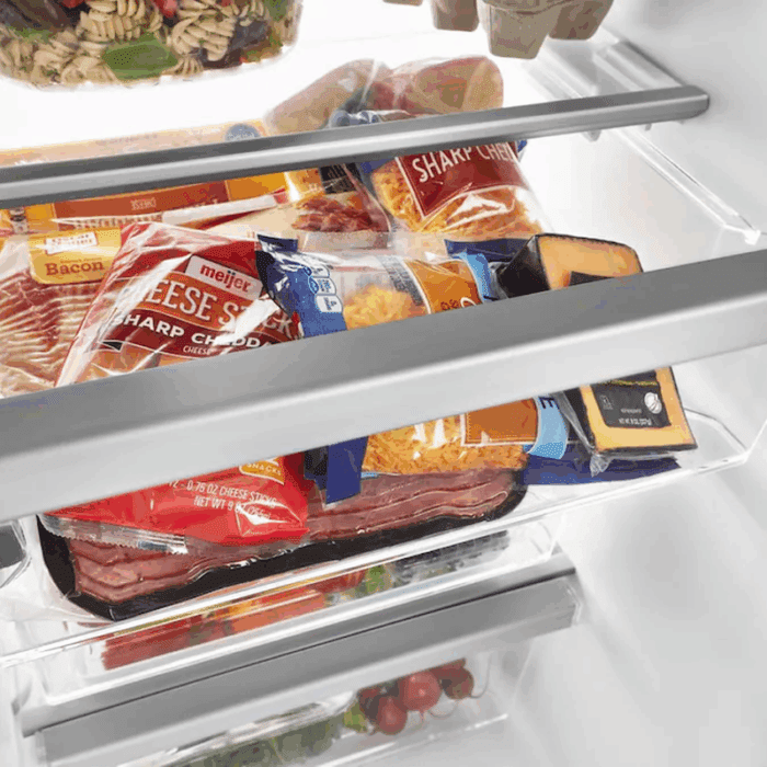 in Door Can Caddy 21.4-Cu Ft Side-By-Side Refrigerator with Ice Maker ,Water and Ice Dispenser ( Fingerprint Resistant Stainless Steel ) - Image 11