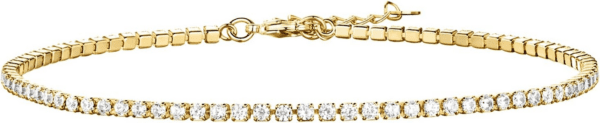 14K Gold Plated Tennis Anklets for Women | Tennis Ankle Bracelet for Women