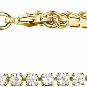 14K Gold Plated Tennis Anklets for Women | Tennis Ankle Bracelet for Women