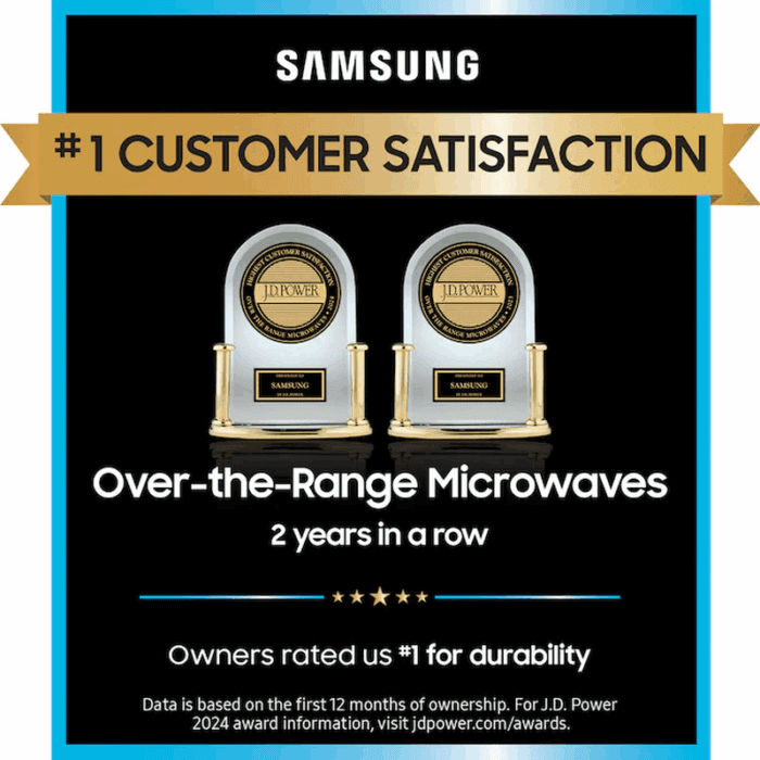Smart SLIM 1.1-Cu Ft Low Profile 29.88-In Over-The-Range Microwave ( Fingerprint Resistant Stainless Steel ) - Image 4
