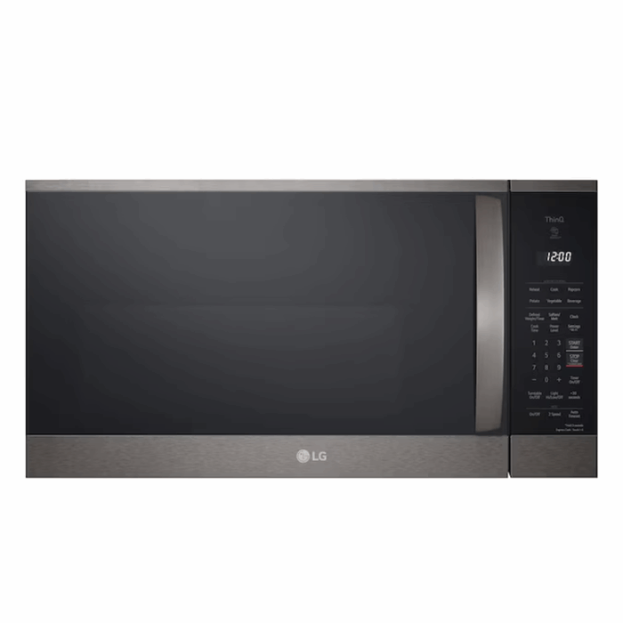 1.8-Cu Ft 29.88-In Over-The-Range Microwave with Sensor Cooking ( Printproof Black Stainless Steel )