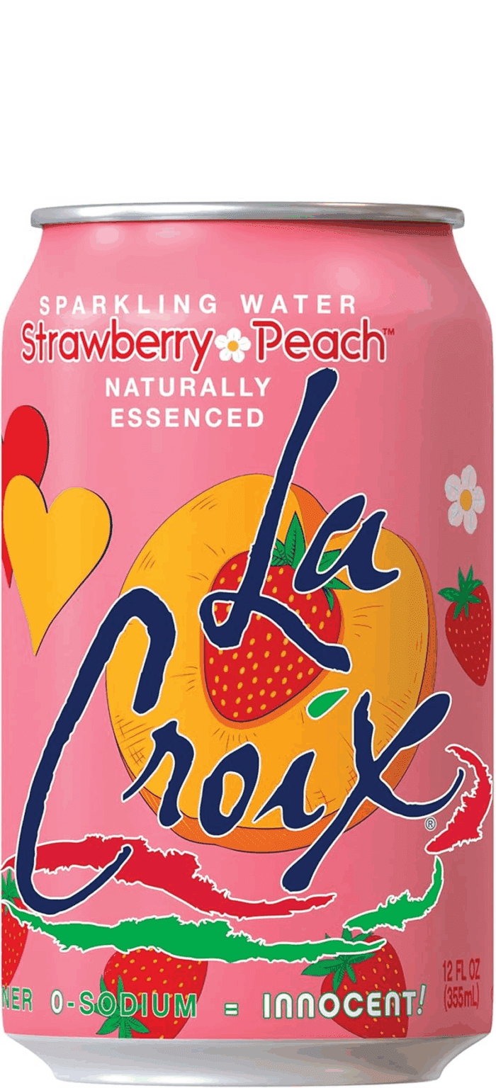Lacroix Sparkling Water, Strawberry Peach, 12 Fl Oz (Pack of 8) - Image 4