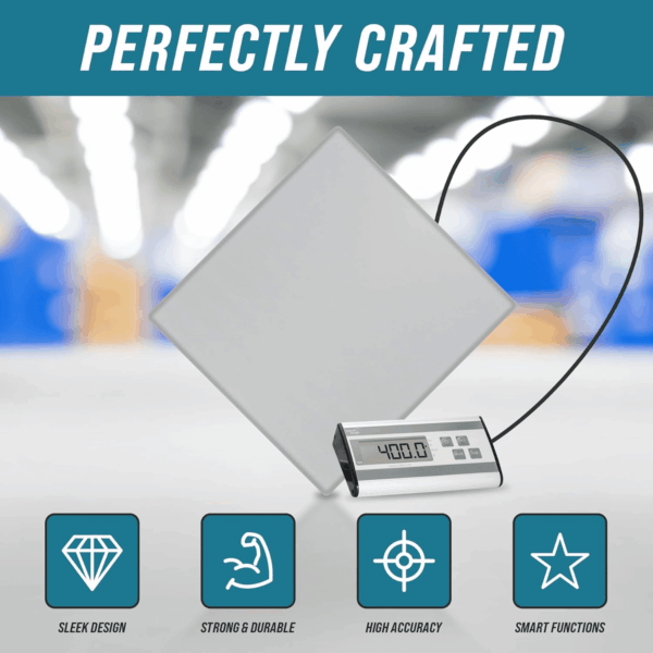 440Lbs X 6 Oz. Digital Heavy Duty Shipping and Postal Scale, with Durable Stainless Steel Large Platform, UPS USPS Post Office Postal Scale and Luggage Scale - Image 4