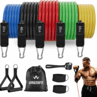 Resistance Bands, Exercise Bands，Resistance Bands for Working Out, Work Out Bands with Handles for Men and Women Fitness, Strength Training Home Gym Equipment