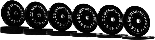 Olympic Bumper Plates, 2" Weight Plates for Strength Training & Weightlifting, Pairs, Sets or Sets with 7FT Barbell, Multiple Options - Image 5
