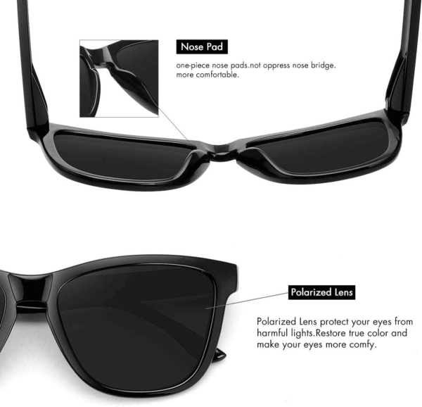 Polarized Sunglasses for Women Men Trendy Classic Retro Designer Style Fashion UV400 Protection - Image 7