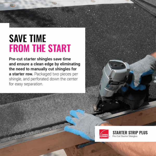 Starter Strip Shingle plus Black Starter Roof Shingles ( 105-Lin Ft per Bundle ) - Image 3