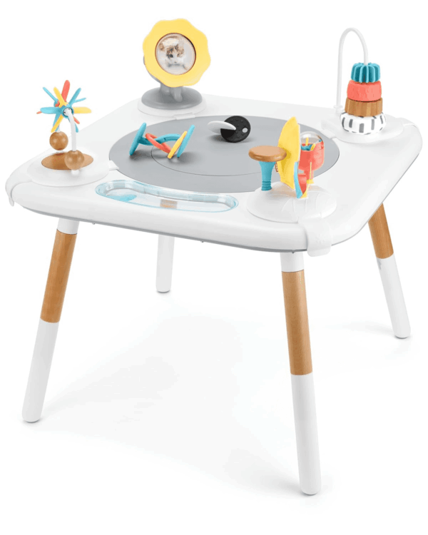Discoverosity Montessori-Inspired 3-Stage Activity Center & Play Table for Baby Ages 4M+ - Image 3