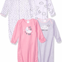 Baby Boy and Girls 4-Pack Sleeper Gown