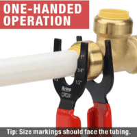 Icrimp CRQ01 Disconnect Tong Sized 1/2 Inch, 3/4 Inch, 1 Inch, Removal Tool Used for Demount Brass Push Fit, Push-To-Connect Fittings - Image 4