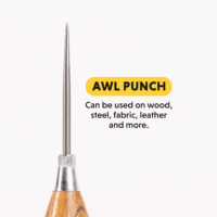 Scratch Awl Tool with Hardwood Handle - Scribe, Layout Work, & Piercing Wood - Alloy Steel Blade - Image 6