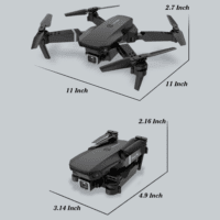Drone with 1080P Camera for Kids, Foldable Mini Drone for Kids Boys Beginners, 2 Batteries, Toys Drone, Gestures Selfie, One Key Start, 360° Flips, Toy Gifts for Boys Black E88 - Image 7