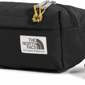 Berkeley Lumbar Waist Pack with Zipper Closure and Adjustable Strap - PFAS Free, TNF Black/Mineral Gold-Npf, One Size