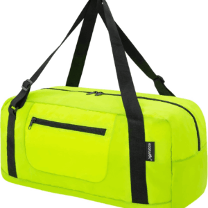 Foldable Travel Duffel Bag for Women & Men Luggage Great for Gym - Fluorescent Yellow