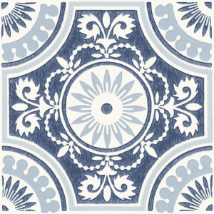 12-In by 12-In Blue Ezra Vinyl Peel & Stick Floor Tiles (10 Tiles), (10 Sq.Ft./Carton)