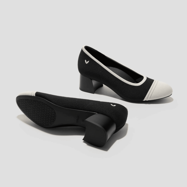 Julie Arch Pro Almond-Toe Stress Free Chunky Heels for Socializing, Party Round-Toe Shoes - Image 7